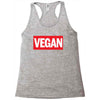 marvel logo parody vegan Racerback Tank