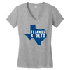 tejanos for beto Women's V-Neck T-Shirt