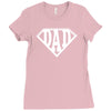 super dad diamond superhero Ladies Fitted T-Shirt