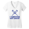 I Survived Foot Surgery Women's V-Neck T-Shirt