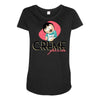 creme fraiche Maternity Scoop Neck T-shirt