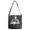 mac gyver schwarz Adjustable Strap Totes