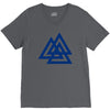 valknutr knoten der gefallenen odin nordisch symbol aspekte wotan V-Neck Tee