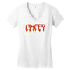 cancer logo Women's V-Neck T-Shirt