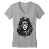 nerd  lion Women's V-Neck T-Shirt
