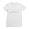 i speak gilmore rectangle Ladies Fitted T-Shirt