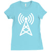antenna broadcast Ladies Fitted T-Shirt