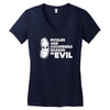pickles are cucumbers soaked in evil Women's V-Neck T-Shirt