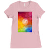 letter B initial Ladies Fitted T-Shirt