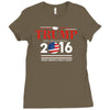 trump 2016 presidential Ladies Fitted T-Shirt