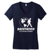 Backpacker Let's Explore The World Women's V-Neck T-Shirt