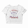 l homme parfait est motard Crop Top