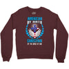 American by Birth Christian By the Grace of God Crewneck Sweatshirt