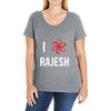i heart rajesh Ladies Curvy T-Shirt