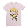 vegan pizza power Ladies Fitted T-Shirt