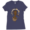 groovy baby groot 2 Ladies Fitted T-Shirt