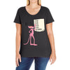 pink panther list Ladies Curvy T-Shirt