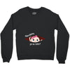 July Peeking Out Baby Girl in Spanish Crewneck Sweatshirt