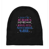 don't be jealous just because i'm a super cute november girl Baby Beanies