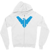 distressed nightwing Zipper Hoodie
