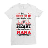 There's This Boy Who Stole My Heart He Calls Me Nana Ladies Fitted T-Shirt