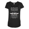Dungeon Master White Maternity Scoop Neck T-shirt