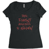 this t shirt belongs to negan Women's Triblend Scoop T-shirt