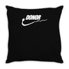 donor   mens funny Throw Pillow