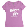 beer pong champion Women's Triblend Scoop T-shirt