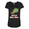 dum dum gazoo Maternity Scoop Neck T-shirt