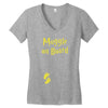 Muggle On Board Yellow Women's V-Neck T-Shirt