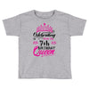 Celebrating With the 7th Birthday Queen Toddler T-shirt