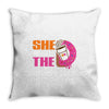 She Wants The D - Dunkin Donuts Throw Pillow