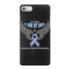 my hero is now my angel stomach cancer awareness iPhone 7 Case