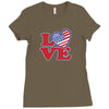 star spangled hammered Ladies Fitted T-Shirt