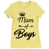 mom of boys Ladies Fitted T-Shirt