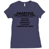Smartass December Girl Ladies Fitted T-Shirt