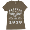 legends are born in 1979 hoodie 7 Ladies Fitted T-Shirt