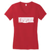 space bar  funny astronaut gravity universe planet ship rocket Women's V-Neck T-Shirt