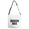 queen bee black Adjustable Strap Totes