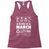 Born In March Racerback Tank