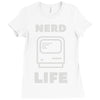 nerd life is the best life Ladies Fitted T-Shirt