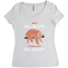 Why Fall In Love If You Can Fall Aslepp Women's Triblend Scoop T-shirt