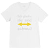 ich glaube die sind schwul V-Neck Tee