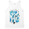 blue vectorfunk Tank Top