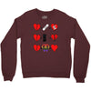 ls lesbian full heart Crewneck Sweatshirt