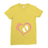 Custom baby girl name maternity design Ladies Fitted T-Shirt