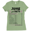 June Girl Facts Cancer Ladies Fitted T-Shirt