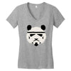 panda trooper Women's V-Neck T-Shirt