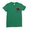 Cookie Monster Elmo Pocket Ladies Fitted T-Shirt